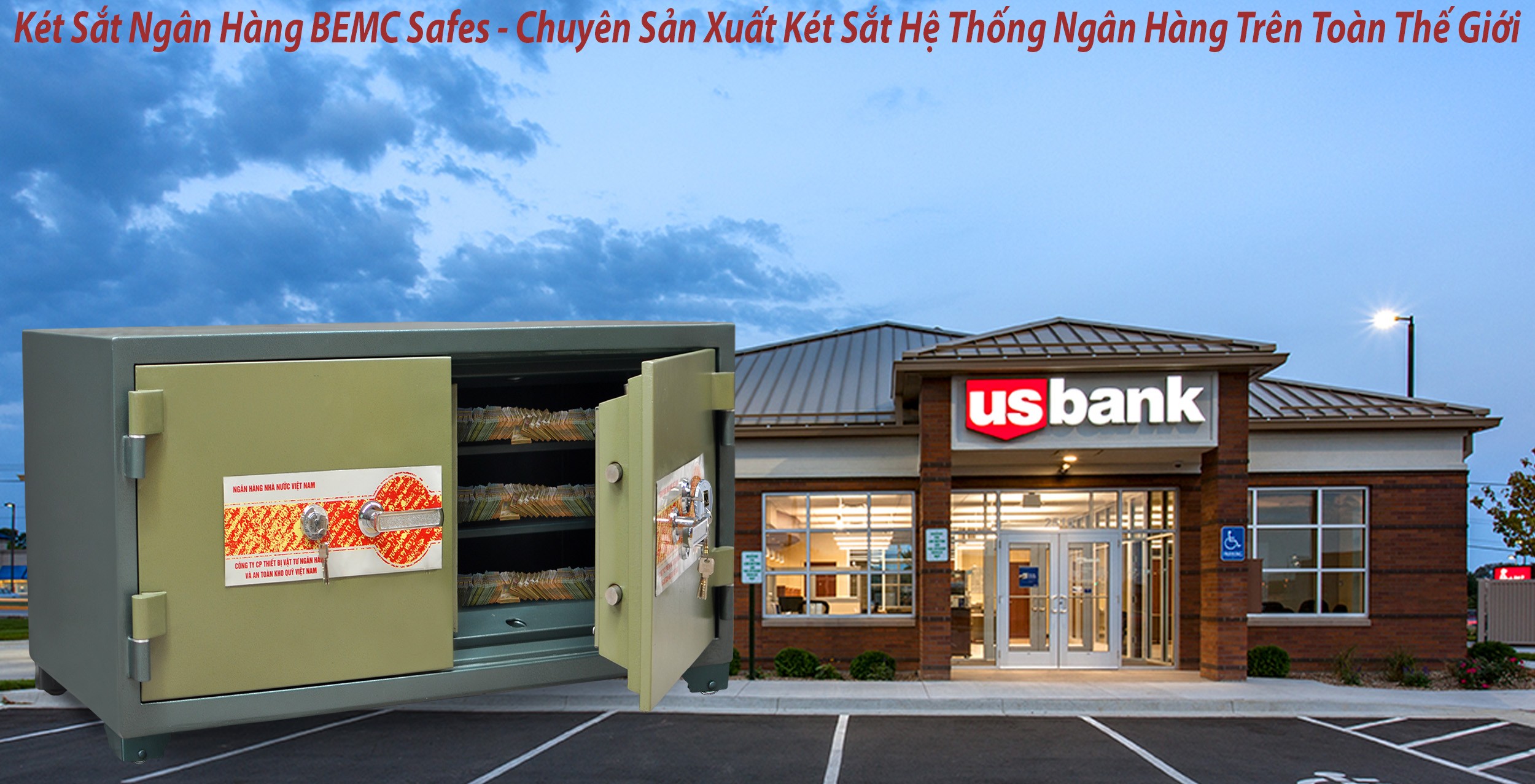 hình ảnh sản phẩm Két Sắt Vân Tay Bank Safes BEMC US627F Được Thiết Kế Sang Trọng Bền Đẹp